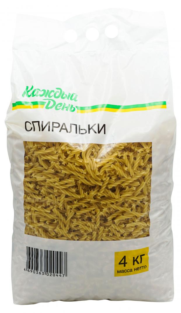 

Макаронный изделия Каждый День спиральки, 4 кг