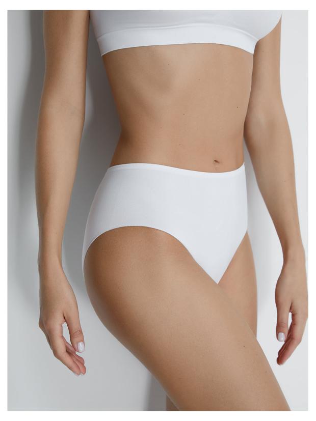 Трусы женские Omsa S222 Slip Midi Bianco, размер 46