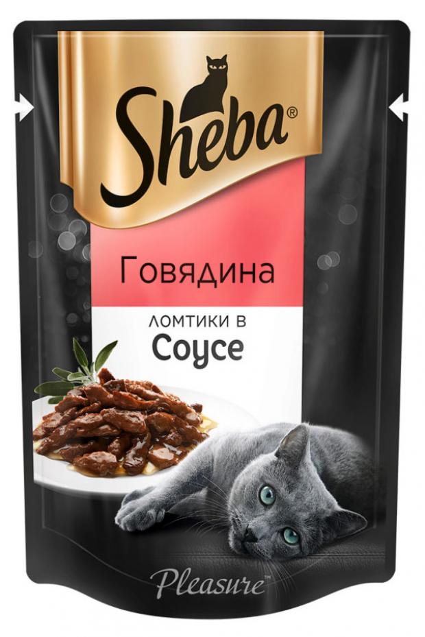 

Корм для кошек Sheba говядина в соусе, 85 г