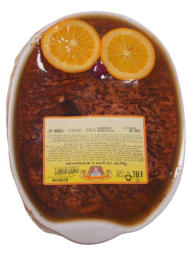 

Паштет из утки Pate Grand-Mere с апельсином, вес