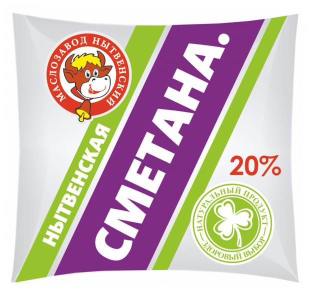 Сметана Маслозавод Нытвенский 20% БЗМЖ, 400 г