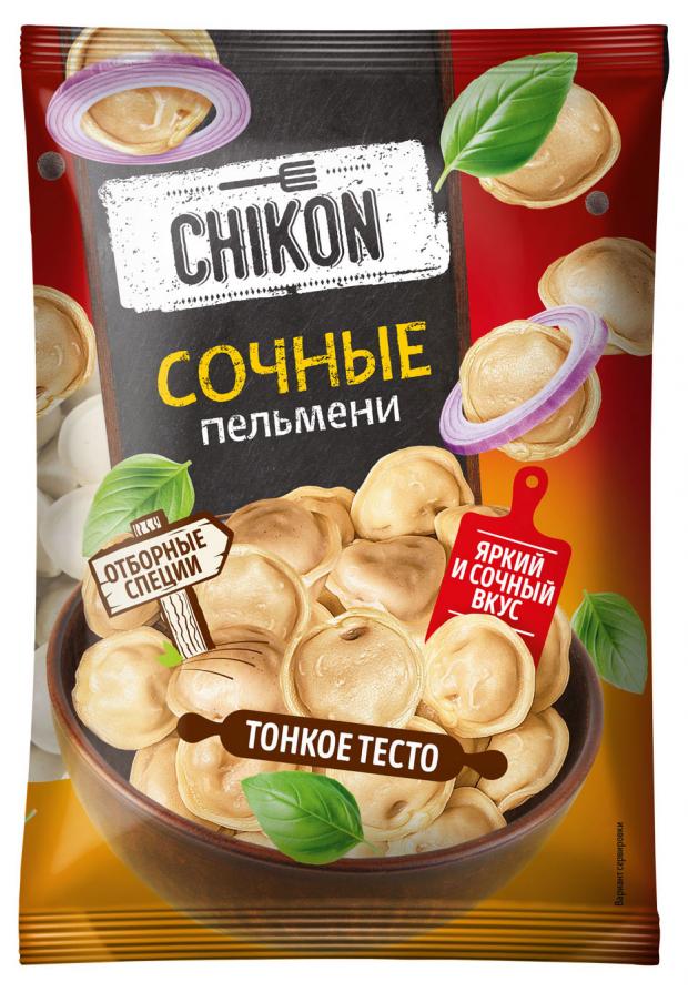 Пельмени Chikon сочные с говядиной и курицей, 900 г