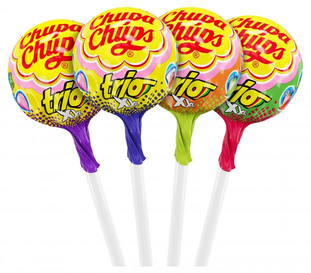 Карамель леденцовая Chupa Chups XXL Trio на палочке, 29 г