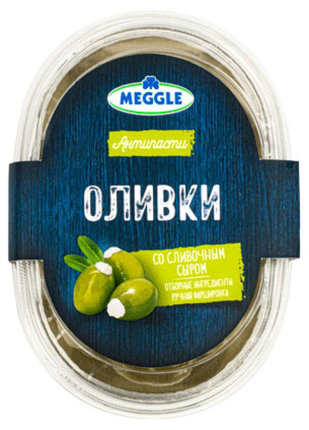 Закуска Meggle оливки со сливочным сыром БЗМЖ, 210 г
