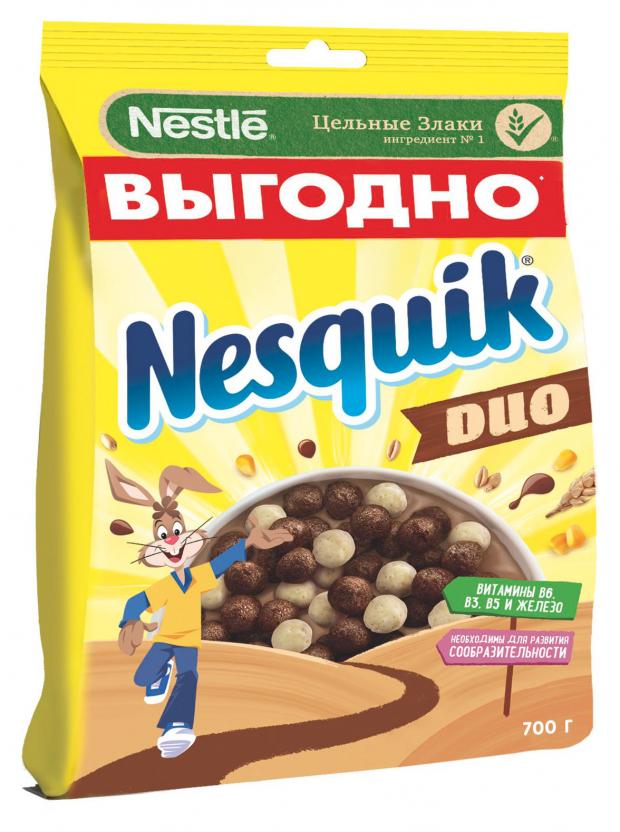 

Готовый завтрак Nesquik Duo шоколадные шарики, 700 г