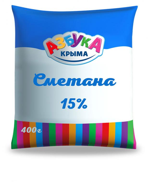 Сметана Азбука Крыма 15%, 400 г