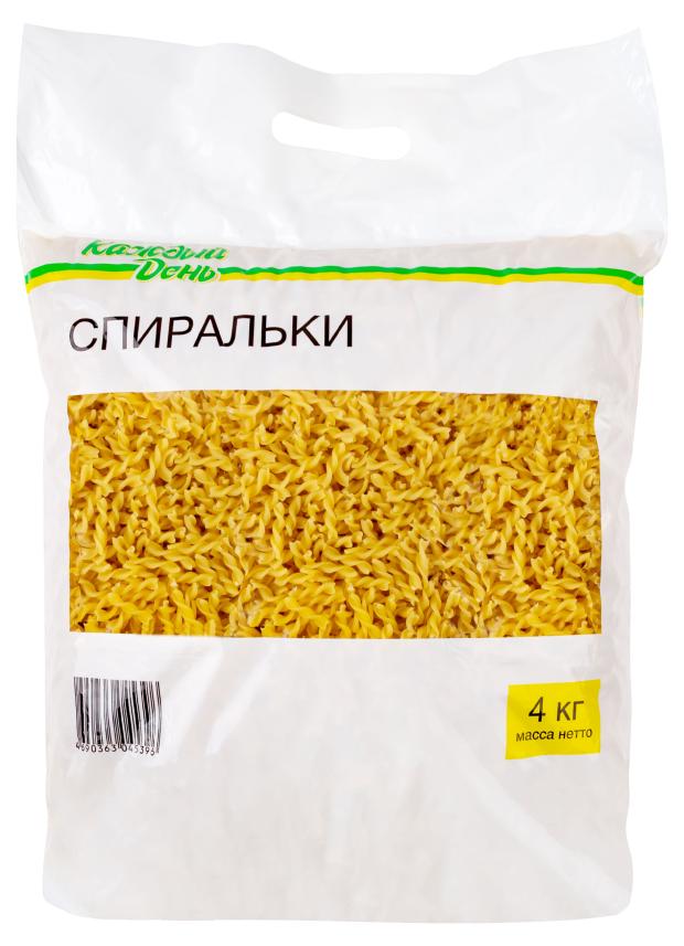 Макаронные изделия Каждый день Спиральки, 4 кг