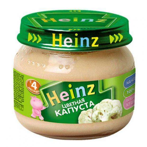 

Пюре Heinz Цветная капуста с 4 мес., 80 г