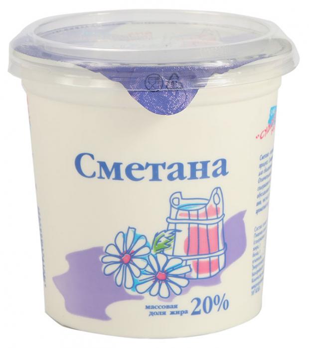 Сметана Судогодский молочный завод 20% БЗМЖ, 400 г