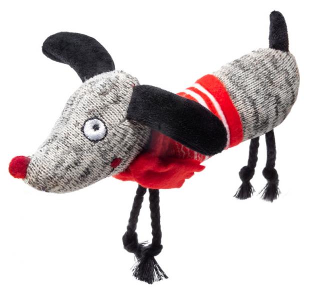 

Игрушка для животных GIGWI Собачка с пищалкой, 25 см