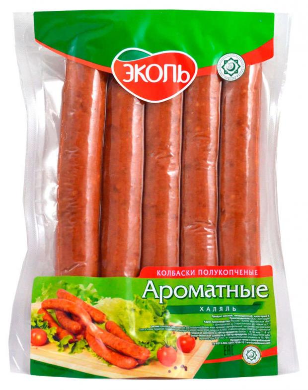

Колбаски полукопченые ЭКОЛЬ Ароматные Халяль, 300 г