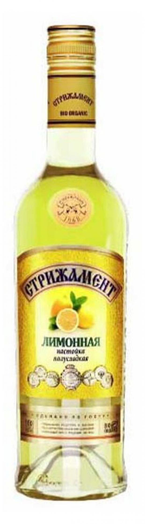 Настойка Стрижамент Лимонная полусладкая Россия, 0,5 л
