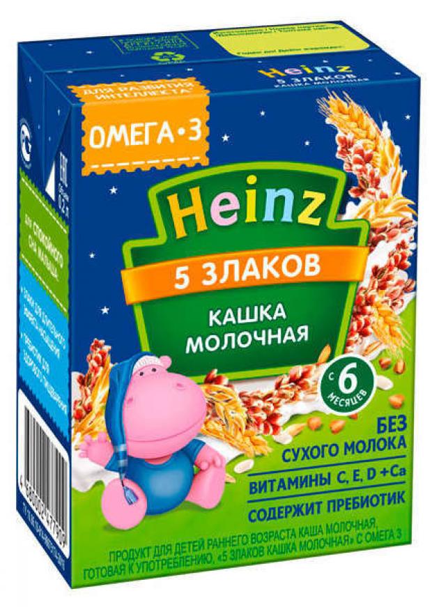 

Каша молочная Heinz 5 злаков с 6 мес., 200 г