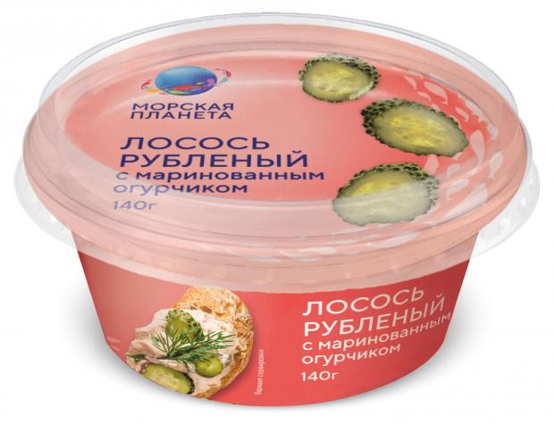 

Лосось рубленный Морская планета с огурчиком, 140 г