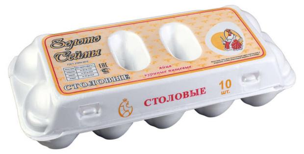 

Яйца куриные Золото Сеймы пищевые С1, 10 шт