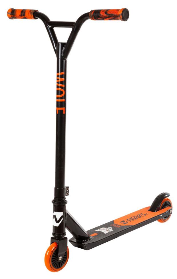 

Самокат трюковой Novatrack Wolf el ABEC-7 оранжевый