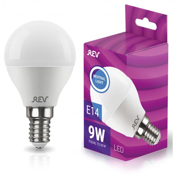 LED-Лампа шар REV 9-75W E14 Холодный свет