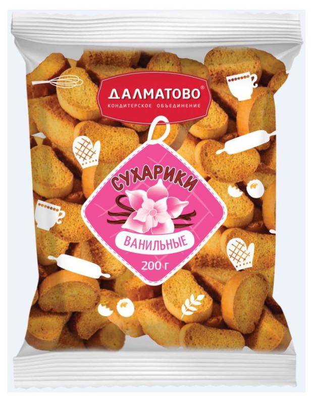 Сухарики Далматово ванильные, 200 г