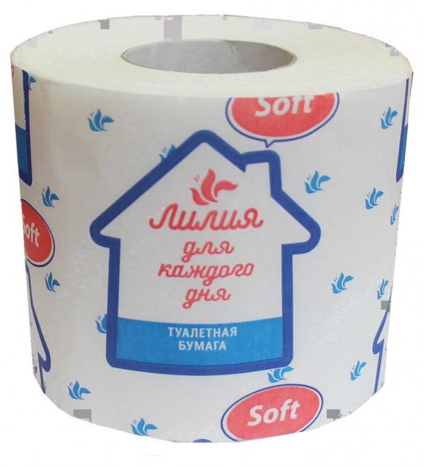 

Туалетная бумага «Лилия» Soft 1 слой, 1 рулон