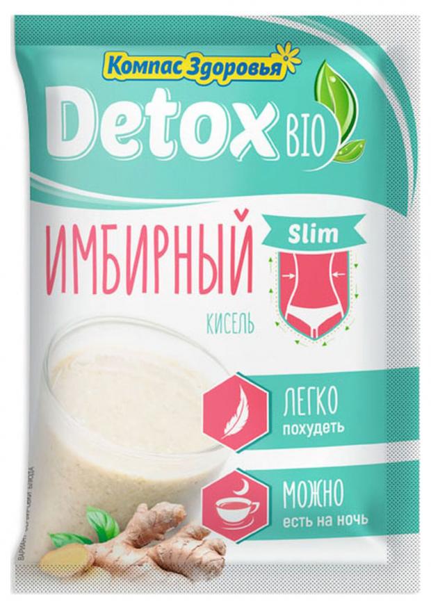Кисель Компас Здоровья Detox льняной заварной имбирный, 25 г