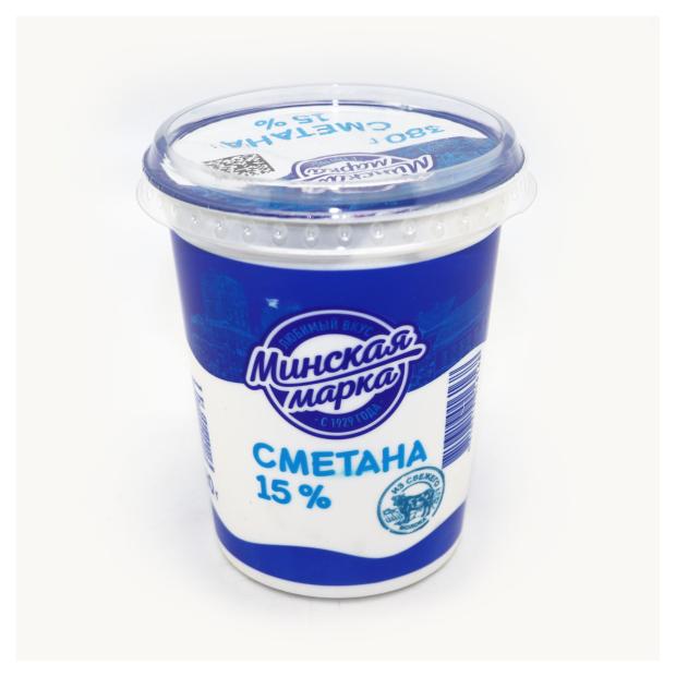 Сметана Минская марка 15 БЗМЖ 380г 104₽