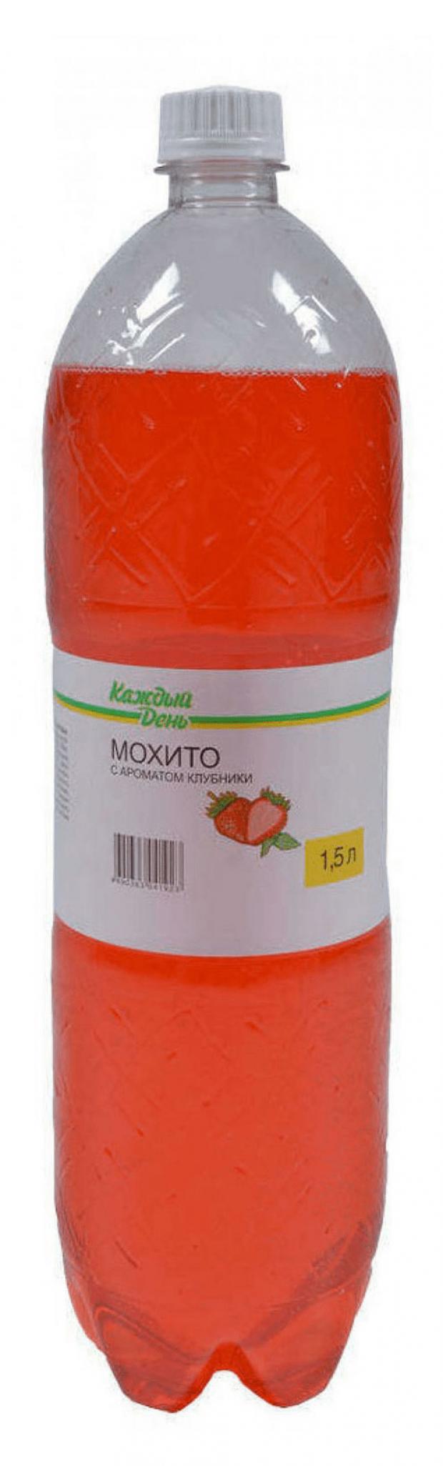 Напиток газированный Каждый день Мохито Клубника безалкогольный, 1,5 л