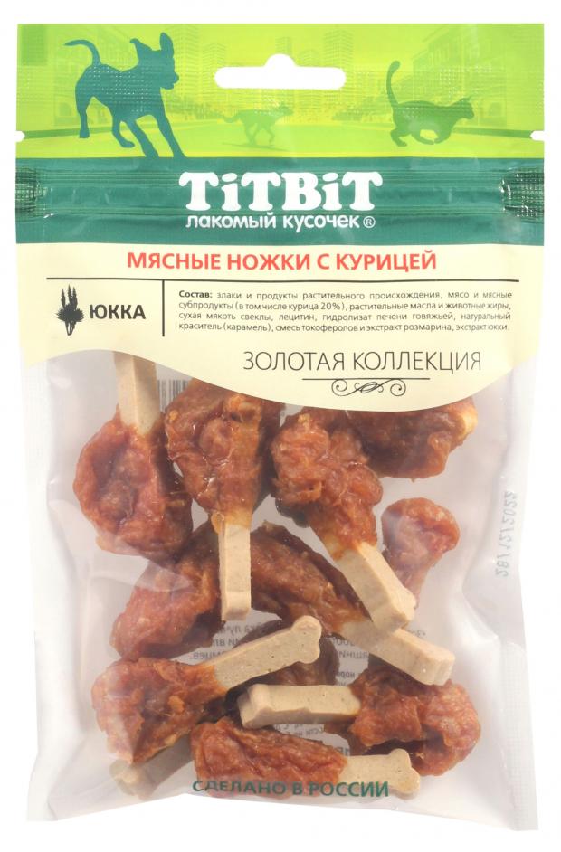 

Лакомство для собак TiTBiT Ножки мясные с курицей Золотая коллекция, 80 г