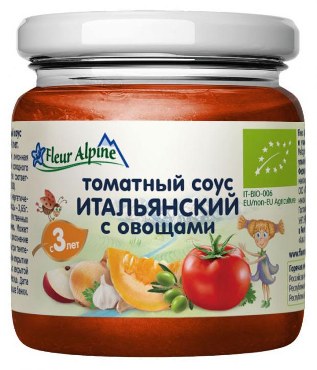 Соус томатный Fleur Alpine Итальянский с овощами с 3 лет, 95 г