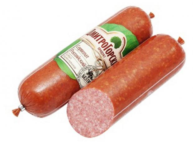 

Колбаса варено-копченая Дмитрогорский продукт Сервелат зернистый, 350 г