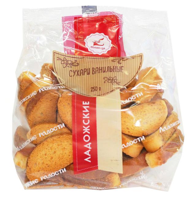 Сухари Ладожские ваниль, 250 г