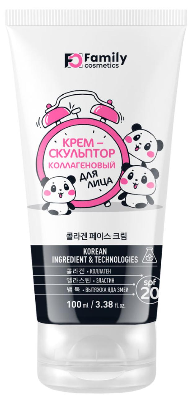 

Крем скульптор для лица Family Cosmetics с коллагеном Spf 20, 100 мл
