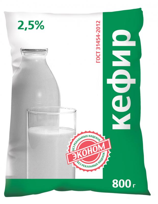 Кефир Молочный Родник 2,5% БЗМЖ, 880 мл