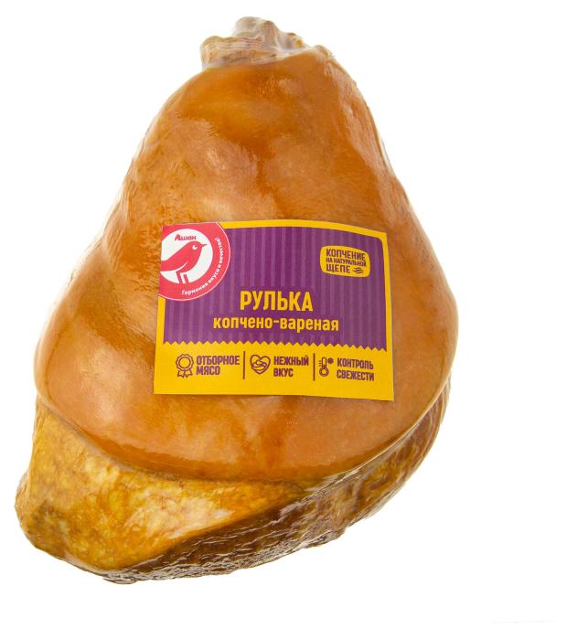 

Рулька копчено-вареная АШАН Красная птица, вес