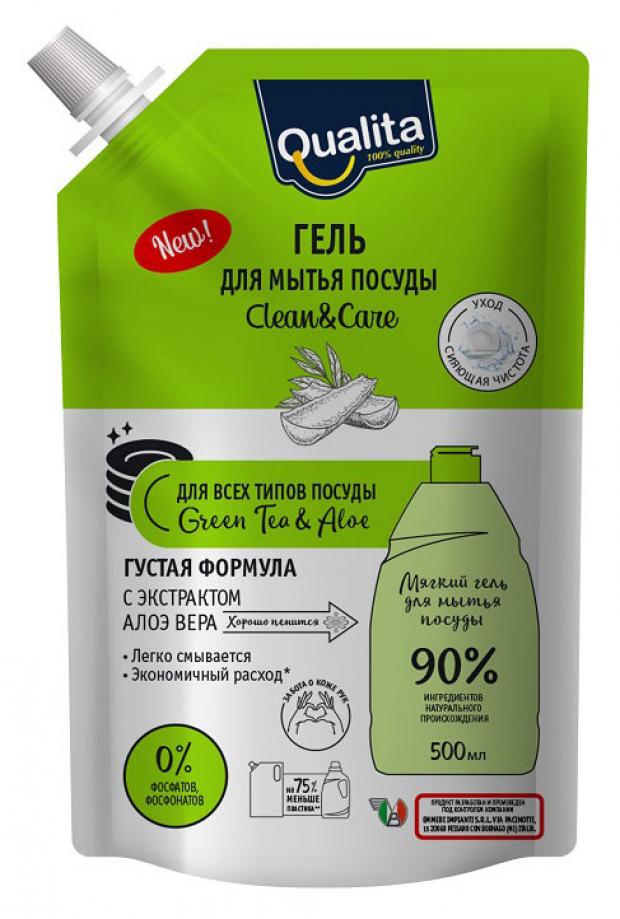 

Средство для мытья посуды Qualita Green tea&Aloe, 500 мл