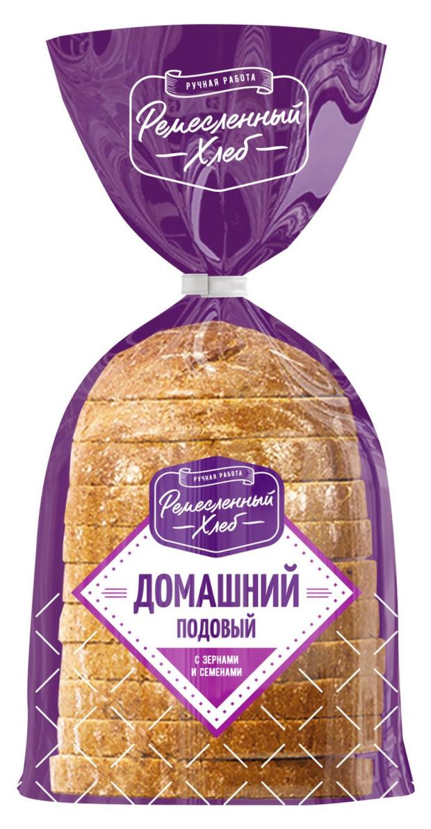 Хлеб Ремесленный Хлеб Домашний с зернами и семенами подовый нарезка, 350 г