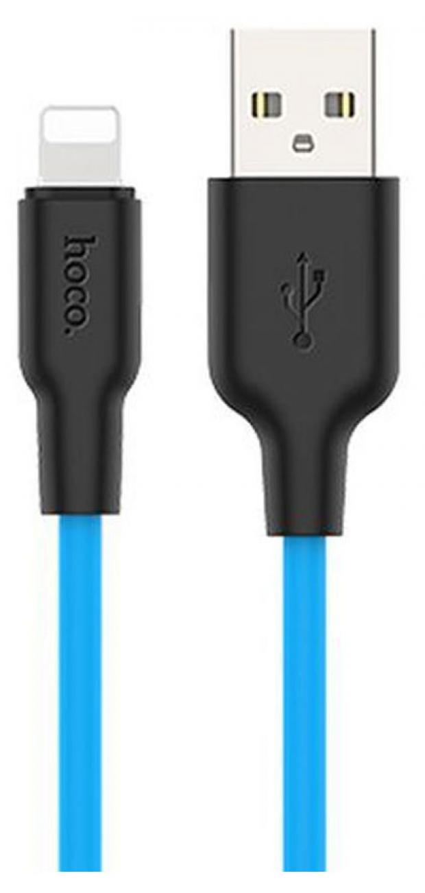

USB кабель Hoco X21 Lightning 8-pin синий, 1 м