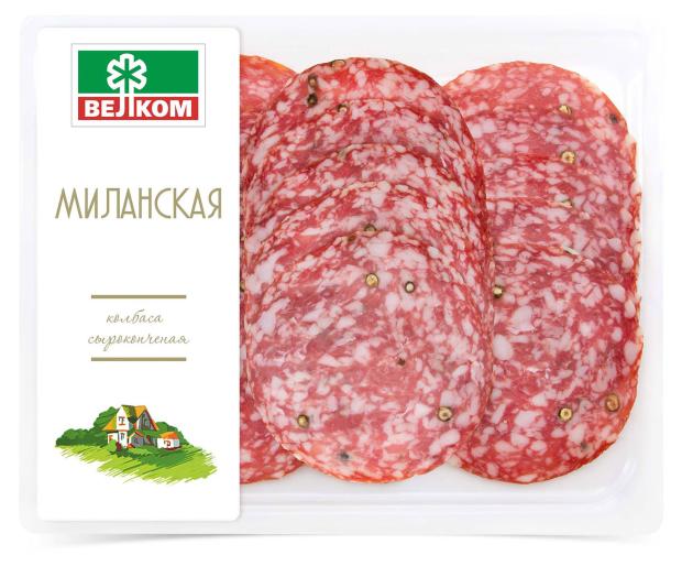 

Колбаса сырокопченая Велком Миланская сухая нарезка, 150 г
