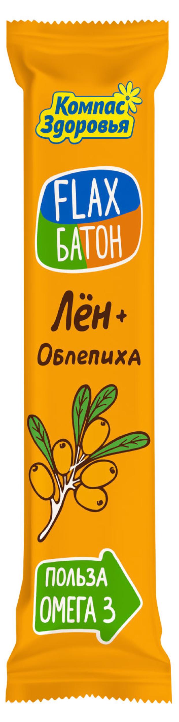 Батончик Flax лён облепиха,30 г