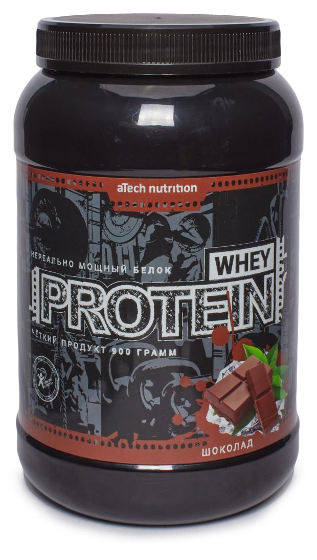 Протеин aTech Whey Protein 100% шоколад, 900 г