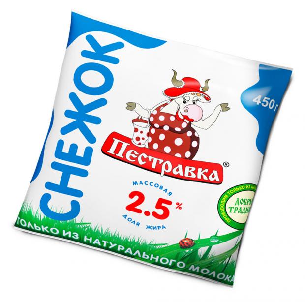 Снежок Пестравка 2,5% БЗМЖ, 450 г