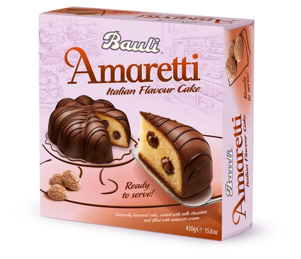 

Кекс Bauli с кремовой начинкой Amaretti в шоколадной глазури, 450 г