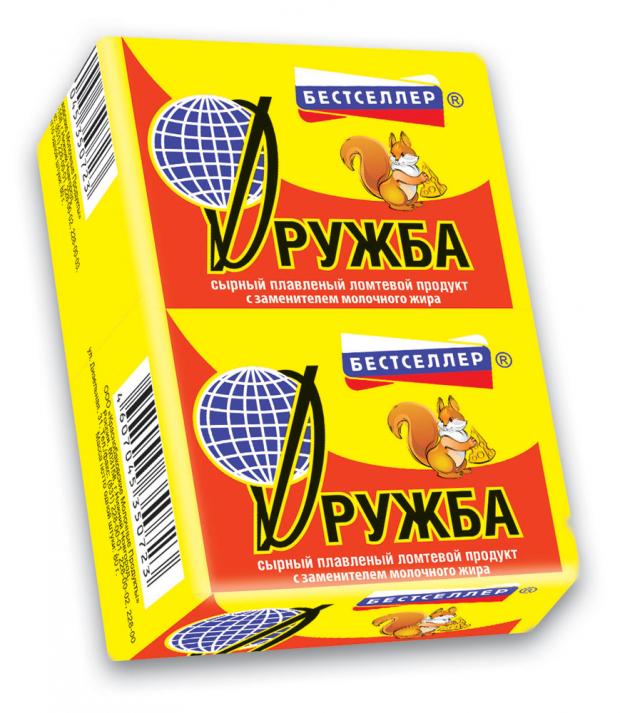 Сырный продукт плавленый Волна с сыром Дружба 45% ЗМЖ, 70 г