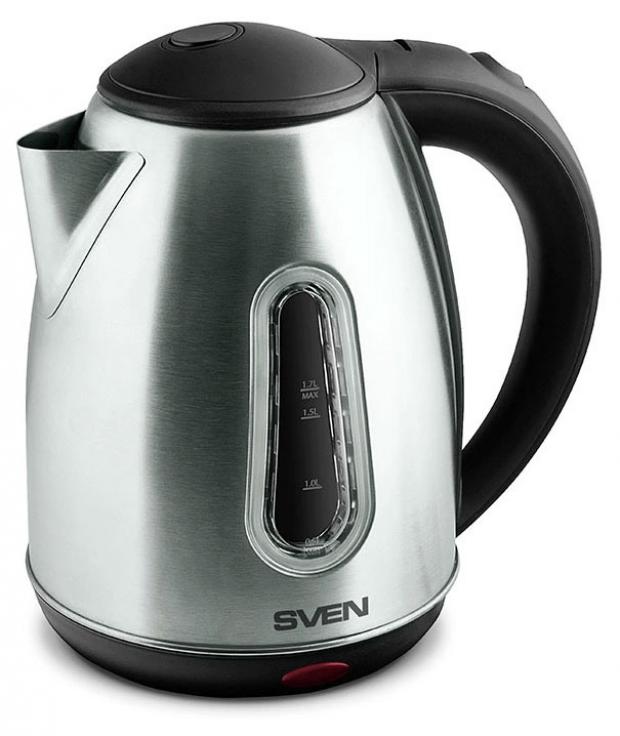 

Электрический чайник Sven KT-S1703W черный, 1.7 л