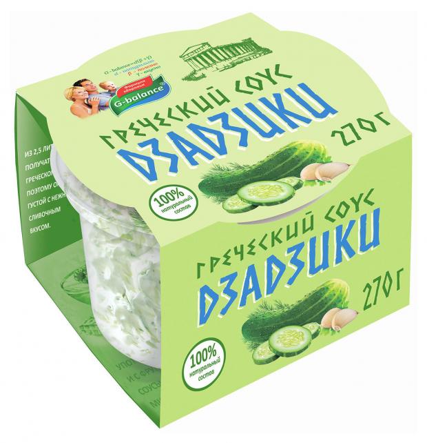 Соус греческий G-balance Дзадзики 6-8% БЗМЖ, 270 г