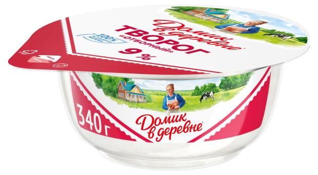 

Творог Домик в деревне 9% БЗМЖ, 340 г