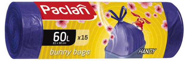 

Мешки для мусора Paclan Bunny bags aroma 60 л, 15 шт