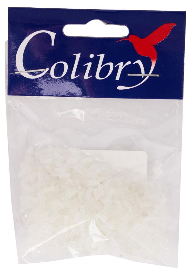 Бисер Colibry стеклянный молочный, 20 г