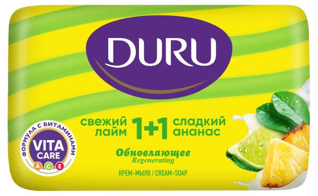 

Мыло туалетное Duru Лайм и ананас 1+1, 80 г