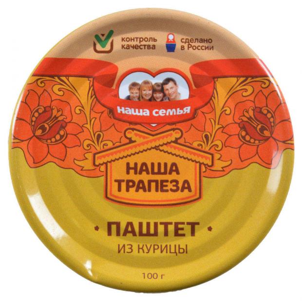 

Паштет «Наша трапеза» куриный, 100 г