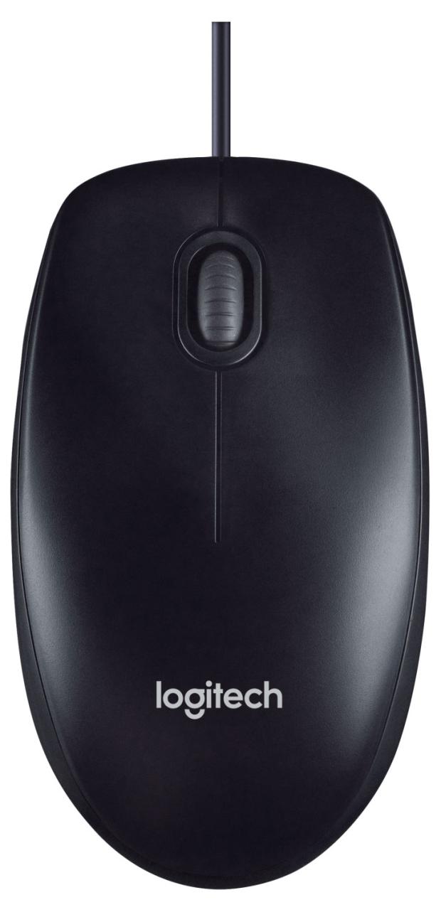 Мышь Logitech M90 проводная черная